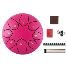 Load image into Gallery viewer, Steel Tongue Drum Set 6 Inch 8 Tune Handpan Drum Pad Tank with Drumstick Carrying Bag Percussion Instruments Accessories New