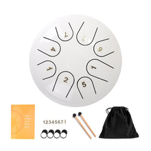 Load image into Gallery viewer, Steel Tongue Drum Set 6 Inch 8 Tune Handpan Drum Pad Tank with Drumstick Carrying Bag Percussion Instruments Accessories New