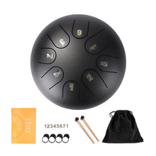 Load image into Gallery viewer, Steel Tongue Drum Set 6 Inch 8 Tune Handpan Drum Pad Tank with Drumstick Carrying Bag Percussion Instruments Accessories New