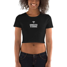 Load image into Gallery viewer, XS/SM " Connected to Source" Women’s Crop Tee