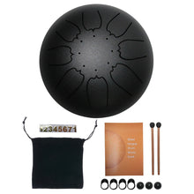 Load image into Gallery viewer, Steel Tongue Drum Set 6 Inch 8 Tune Handpan Drum Pad Tank with Drumstick Carrying Bag Percussion Instruments Accessories New
