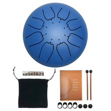 Load image into Gallery viewer, Steel Tongue Drum Set 6 Inch 8 Tune Handpan Drum Pad Tank with Drumstick Carrying Bag Percussion Instruments Accessories New
