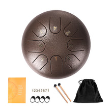 Load image into Gallery viewer, Steel Tongue Drum Set 6 Inch 8 Tune Handpan Drum Pad Tank with Drumstick Carrying Bag Percussion Instruments Accessories New
