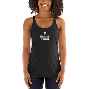 XS " Connected to Source" Women's Racerback Tank